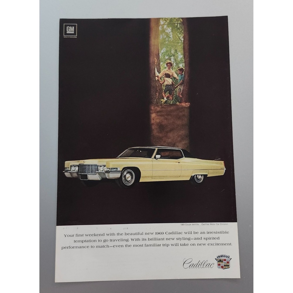 1969 Magazine ad for Cadillac - 1969 Coupe deVille 10x7‎